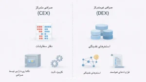 کارمزد در صرافی‌های متمرکز و غیر متمرکز