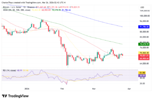 سطوح کلیدی قیمت بیت‌کوین