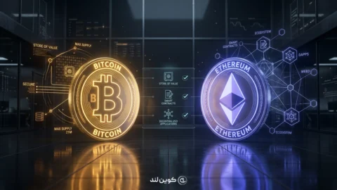 مقایسه بیت‌کوین و اتریوم
