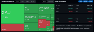 Crypto liquidations data
