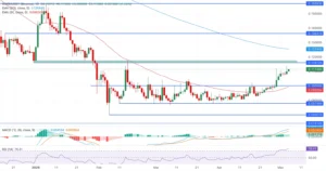 DOGE/USDT daily price