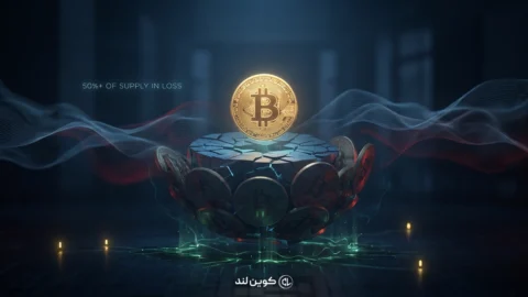 بیش از ۵۰٪ عرضه‌ی بیت‌کوین در زیان فرو رفت؛ آیا کف بازار نزدیک است؟